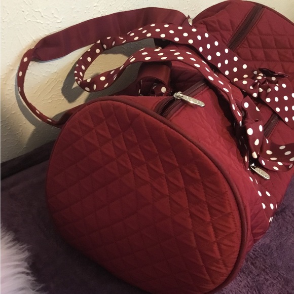 Brand New Adorable Red & White Dot Tote! - Picture 5 of 16